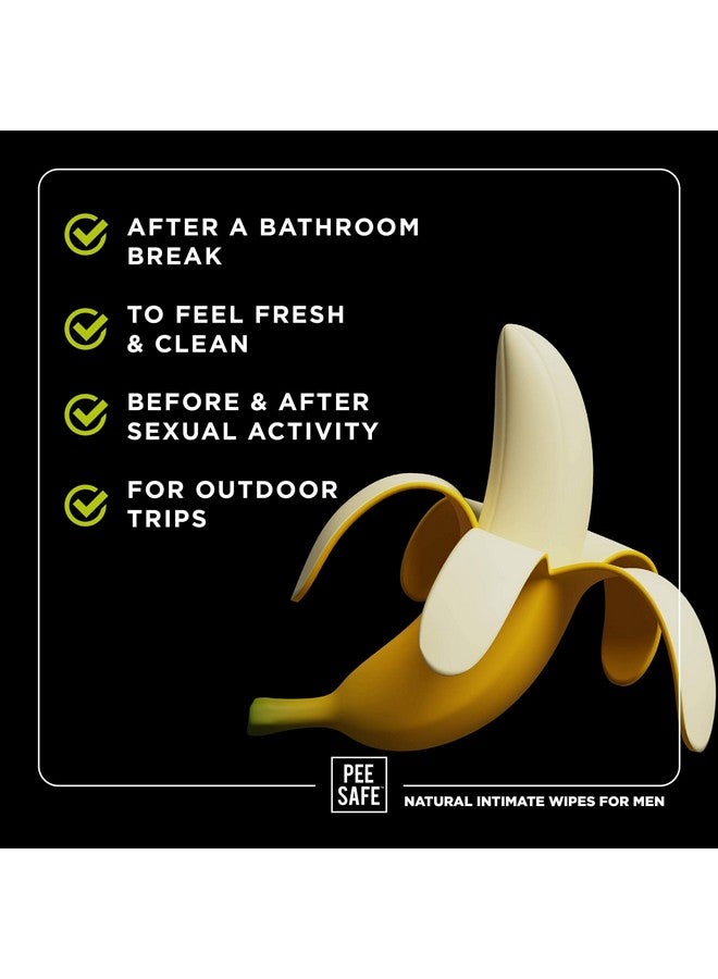 بيساف مناديل Pee Safe Intimate Wipes للرجال، قابلة للتحلل البيولوجي، متوازنة الحموضة - 40 منديل (عبوة من 4 قطع) | مناديل صحية قابلة للتحلل البيولوجي بنسبة 100% | تمنع تهيج المناطق الحميمة - Image 4