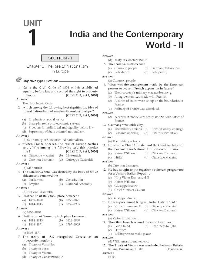 null - Oswal - Gurukul All in 1 Guide Book for CBSE Class 10 Exam 2023 - NCERT, Past Years Board Questions, Toppers Answers, Latest Syllabus (English, Hindi A & B, Science, Social Science, Maths) - Image 1