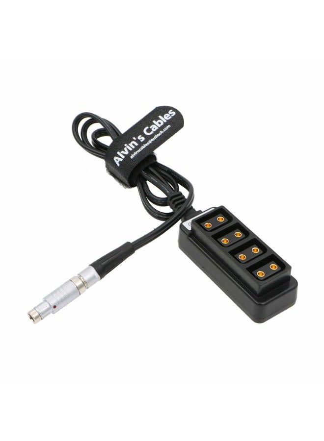 Alvin's Cables 3 pin Fischer RS to 4 Port D-tap Female for ARRI Cameras - Image 1