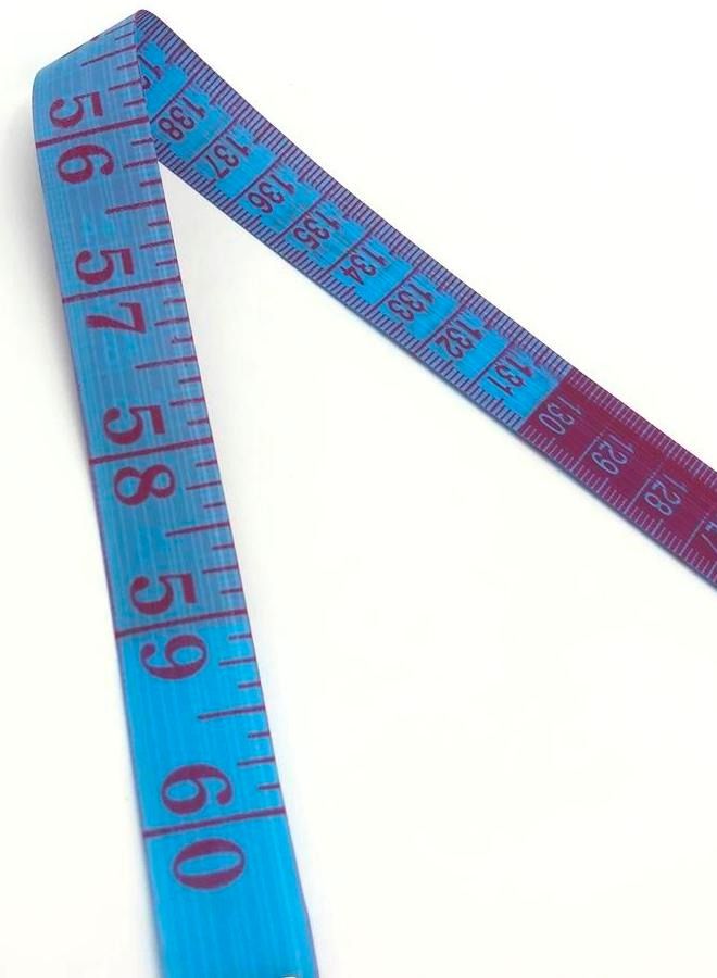 Sewing Tailor Ruler Tape Measure blue/Rose 60inch - Image 2