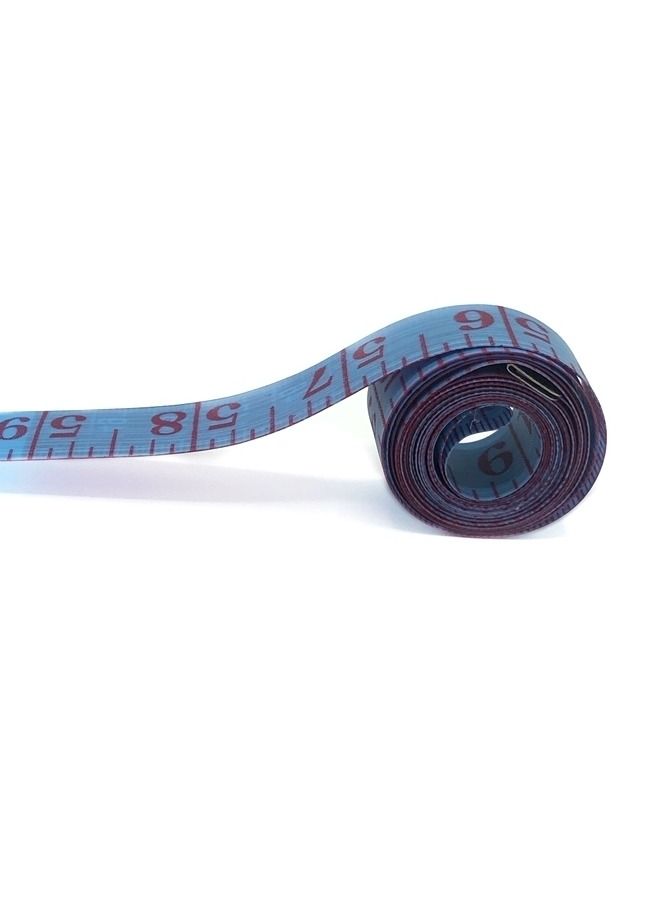 Sewing Tailor Ruler Tape Measure blue/Rose 60inch - Image 1