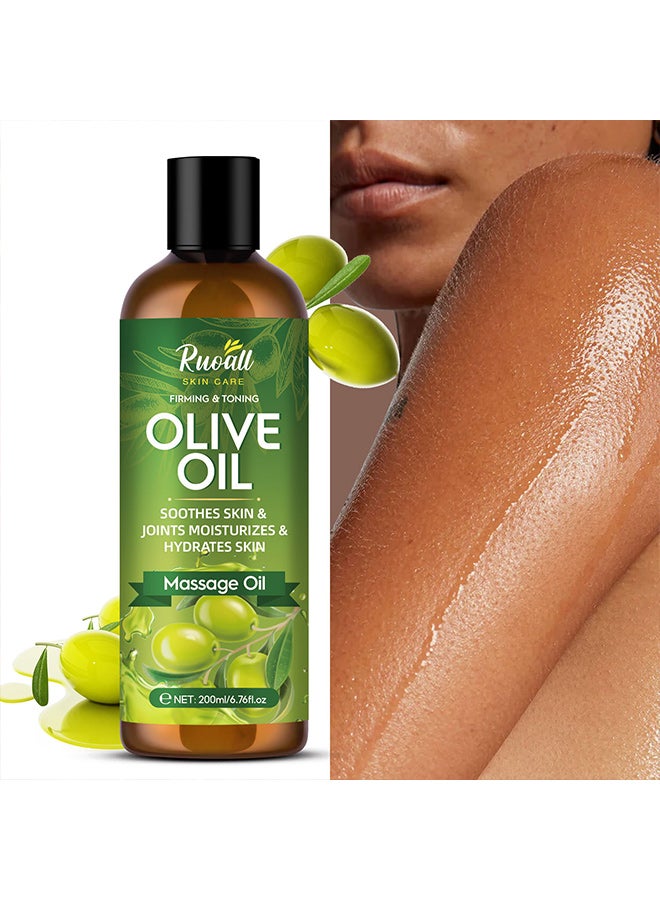 OLIVE RUOALL Body Care Olive Oil Body Massage Oil - 200ml - Image 1