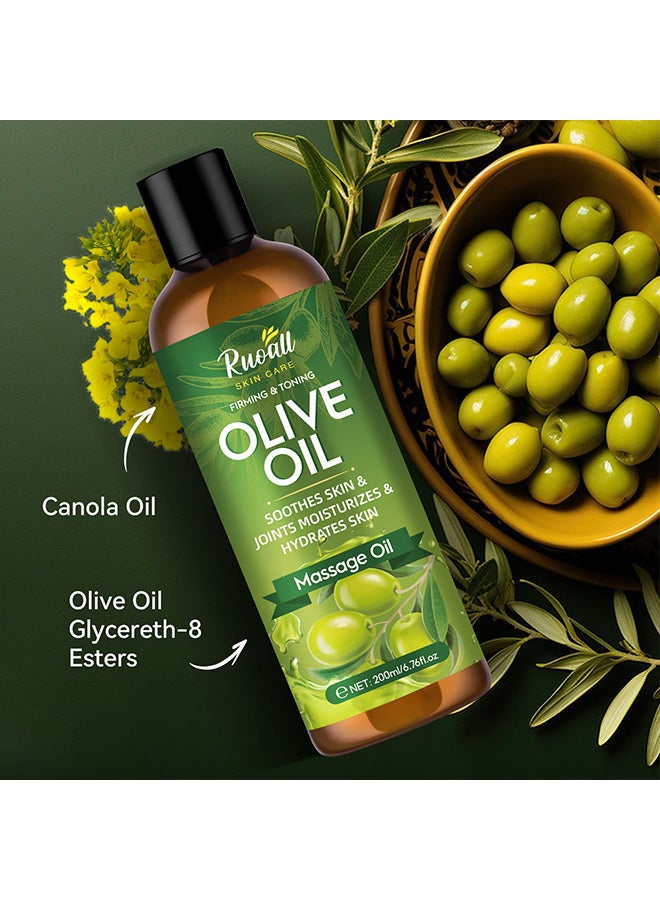 OLIVE RUOALL Body Care Olive Oil Body Massage Oil - 200ml - Image 4