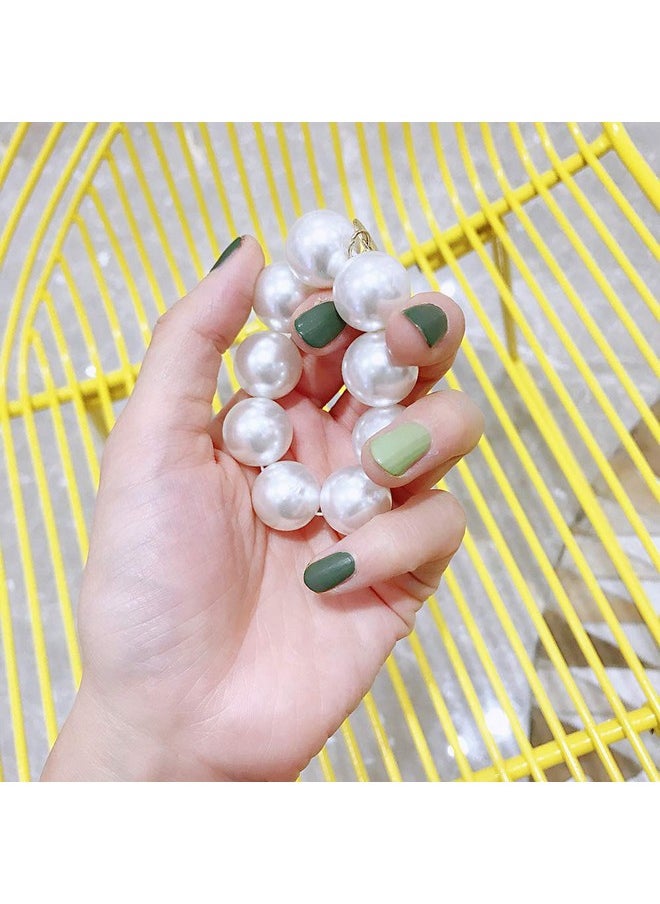 Etncy Life 2 Pcs Pearl Hair Tie Ponytail Holders Hair Accessories for Girl Women  - Image 2