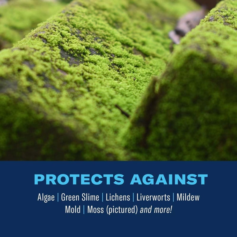 BioAdvanced 2-in-1 Moss and Algae Killer and Cleaner for Lawns, Roofs, Patios, Decks, and More, Ready-to-Spray, 32 oz - Image 2
