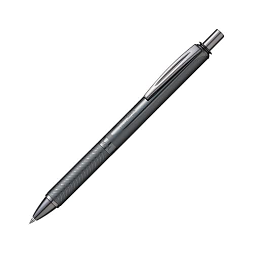 Pentel BL407MA-A EnerGel Sterling Liquid Gel Rollerball Pen Anthracite Barrel 0.35 mm Stroke Width 0.7 mm Ball Diameter Black Ink - Image 1