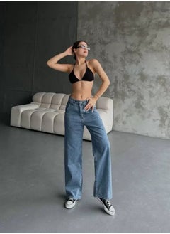 PUPOOL Palazzo Jeans Pantalon - Blue  - Image 3