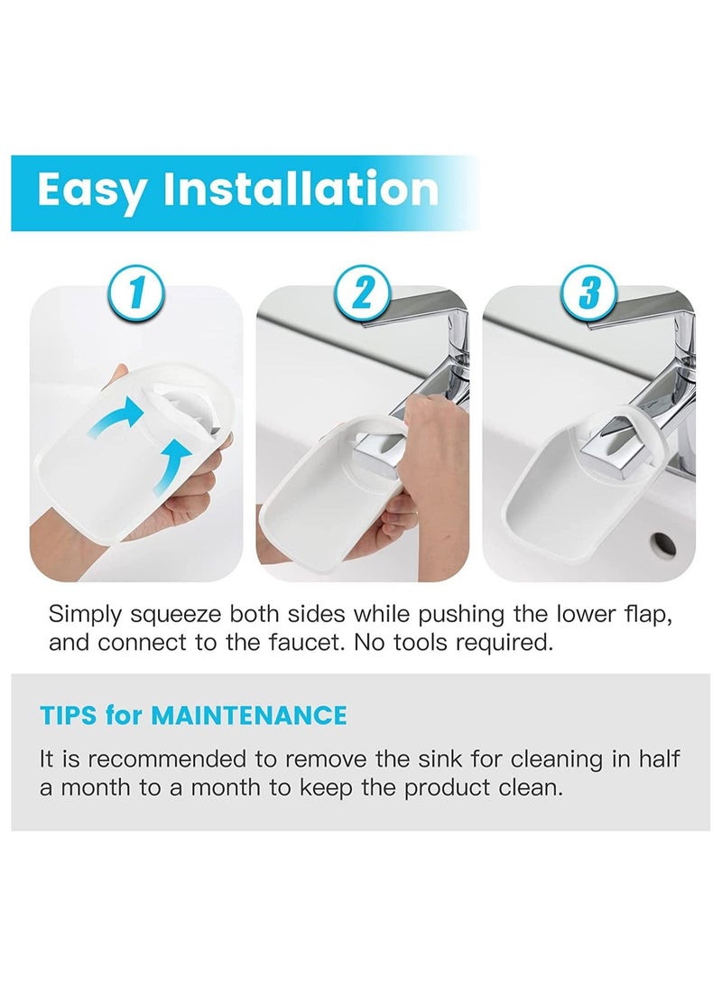 SYOSI Faucet Extender for Kids, 4Pack Sink Extender for Toddlers, Bathroom Wash Tap Washing Helper, Faucet Extender for Children Baby - Image 5