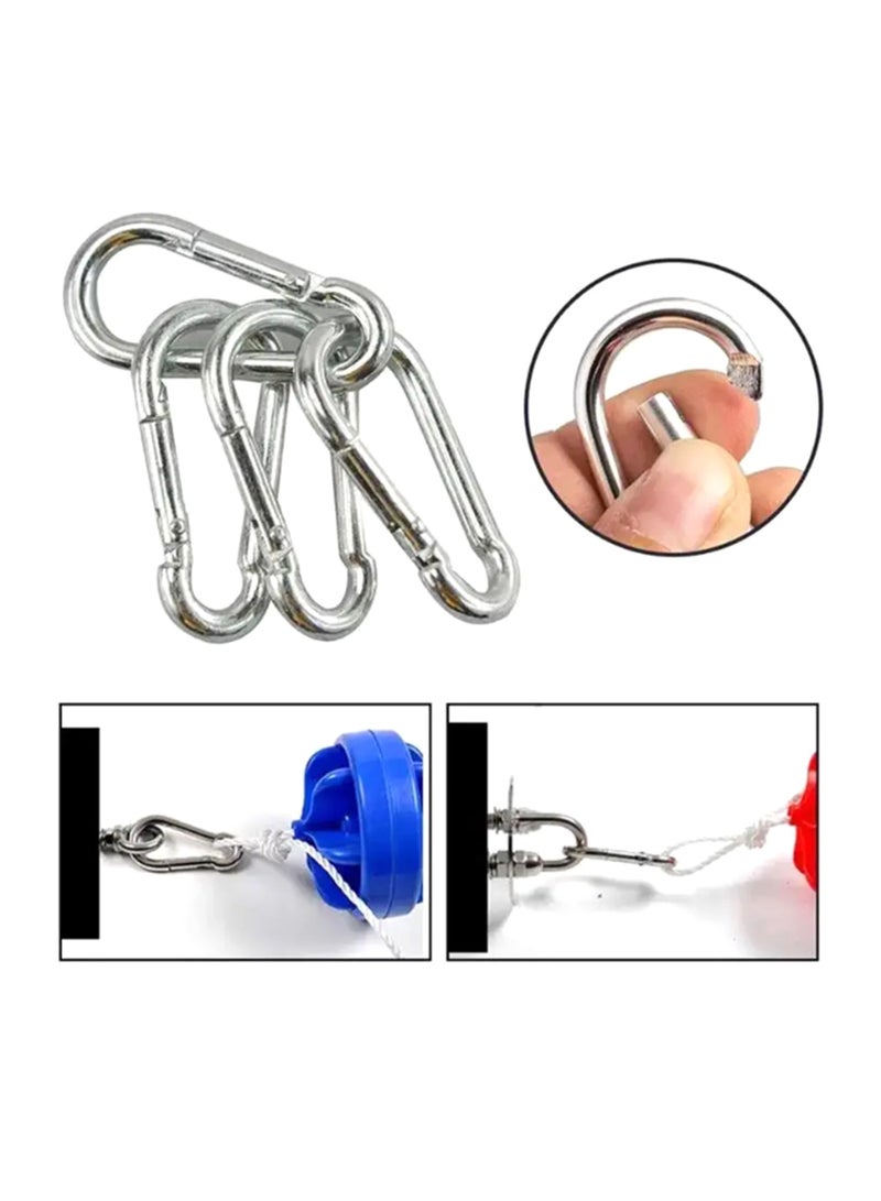 Generic 6 Pcs Stainless Steel Carabiner Spring Snap Hook (6 cm/2.36 inch) For Outdoor Camping, Fishing, Hammock, Swing, Hiking, Traveling, Backpack, Climbing, Keychain And More - Image 3