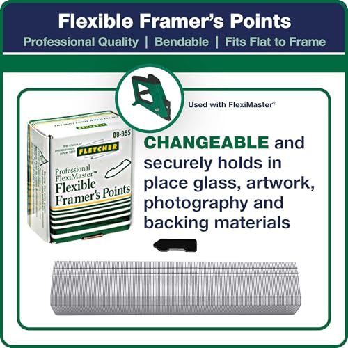 Fletcher® FlexiMaster® Professional Picture Frame Point-Staple Driver - Used Geninue Flexi-Points-Staples - Image 4