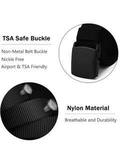 Classic Milano CLASSIC MILANO® Beep-Free Airport Security Belt for Men & Women – Cotton & Nylon, Non-Metal Fiber Buckle – TSA-Approved, Stylish Travel & Golf Belt  - Image 4