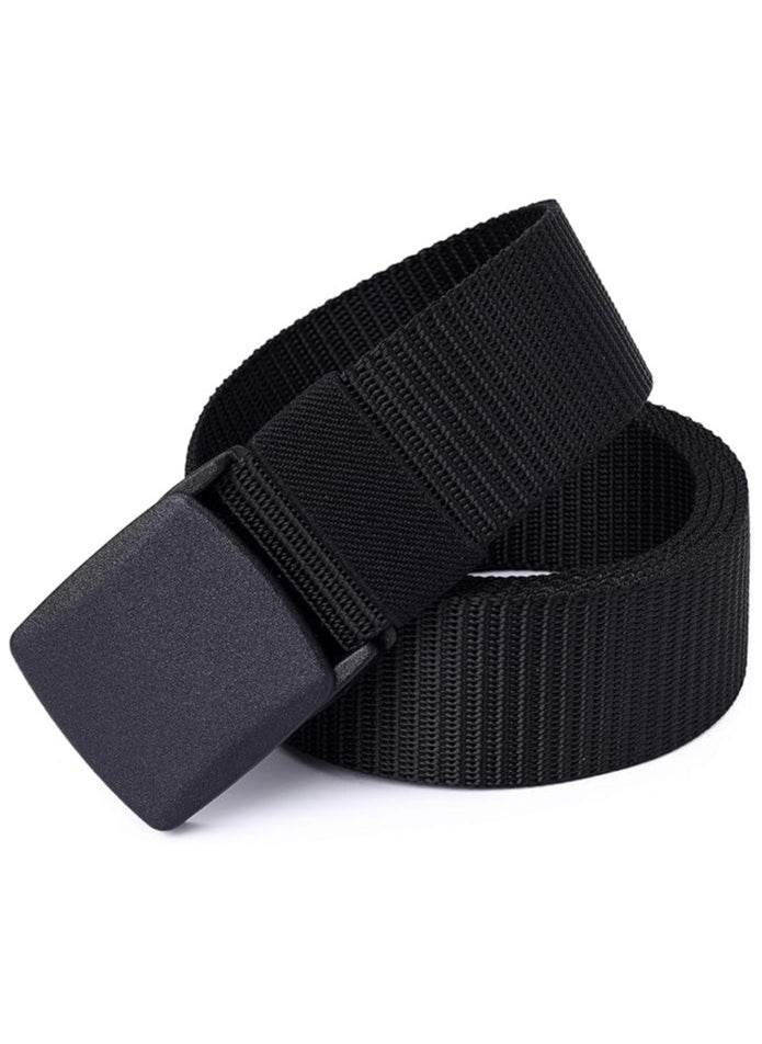 Classic Milano - CLASSIC MILANO® Beep-Free Airport Security Belt for Men & Women – Cotton & Nylon, Non-Metal Fiber Buckle – TSA-Approved, Stylish Travel & Golf Belt - Image 1