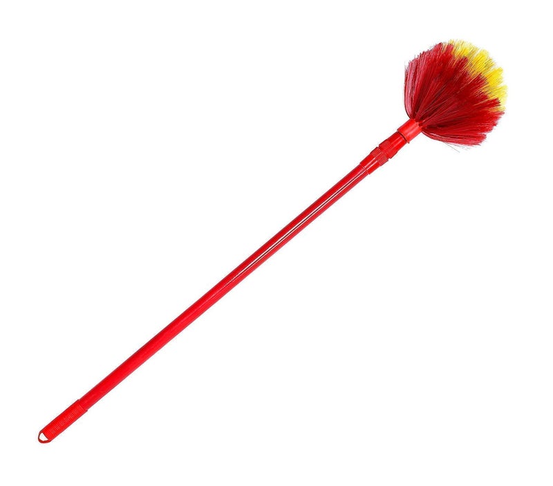Improvhome Plastic Ceiling Jala Cobweb Cleaning Broom with Microfibre Duster (Color May Vary), 10 cm - Image 2