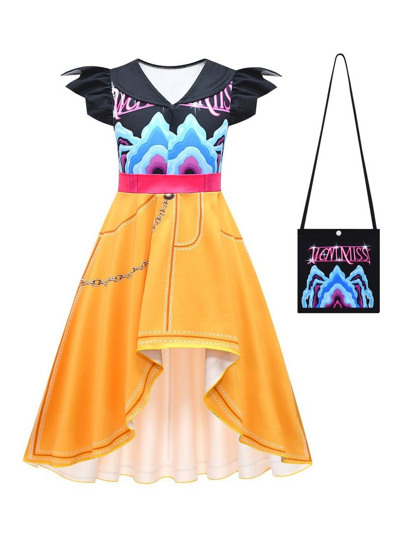 general Kpop Demon Hunters Cosplay Kids Dress Kids Irregular Skirt comes in a variety of sizes for comfort and freedom of movement - Image 1