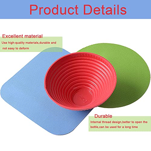 CORYTAO 3 pcs Jar Opener Gripper Pads, Rubber Jar Grippers Multi-function Jar Opener for Seniors with Arthritis Weak Hands Kitchen Coasters - Image 3