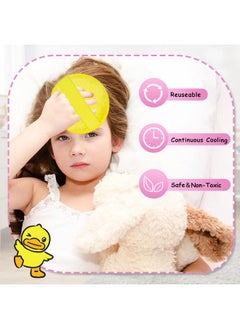 CONBELLA Kids Ice Packs for Injuries Reusable 2 Packs Cold or Warm Compress Gel Bead Cooling Packs with Strap for Neck Head Fever Wisdom Teeth Recovery First Aid 4.9 Inch  - Image 2