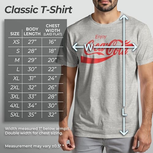 Coca-Cola Men's Eighties Coke Short Sleeve T-Shirt, Red, Large - Image 2