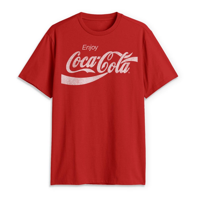 Coca-Cola Men's Eighties Coke Short Sleeve T-Shirt, Red, Large - Image 4