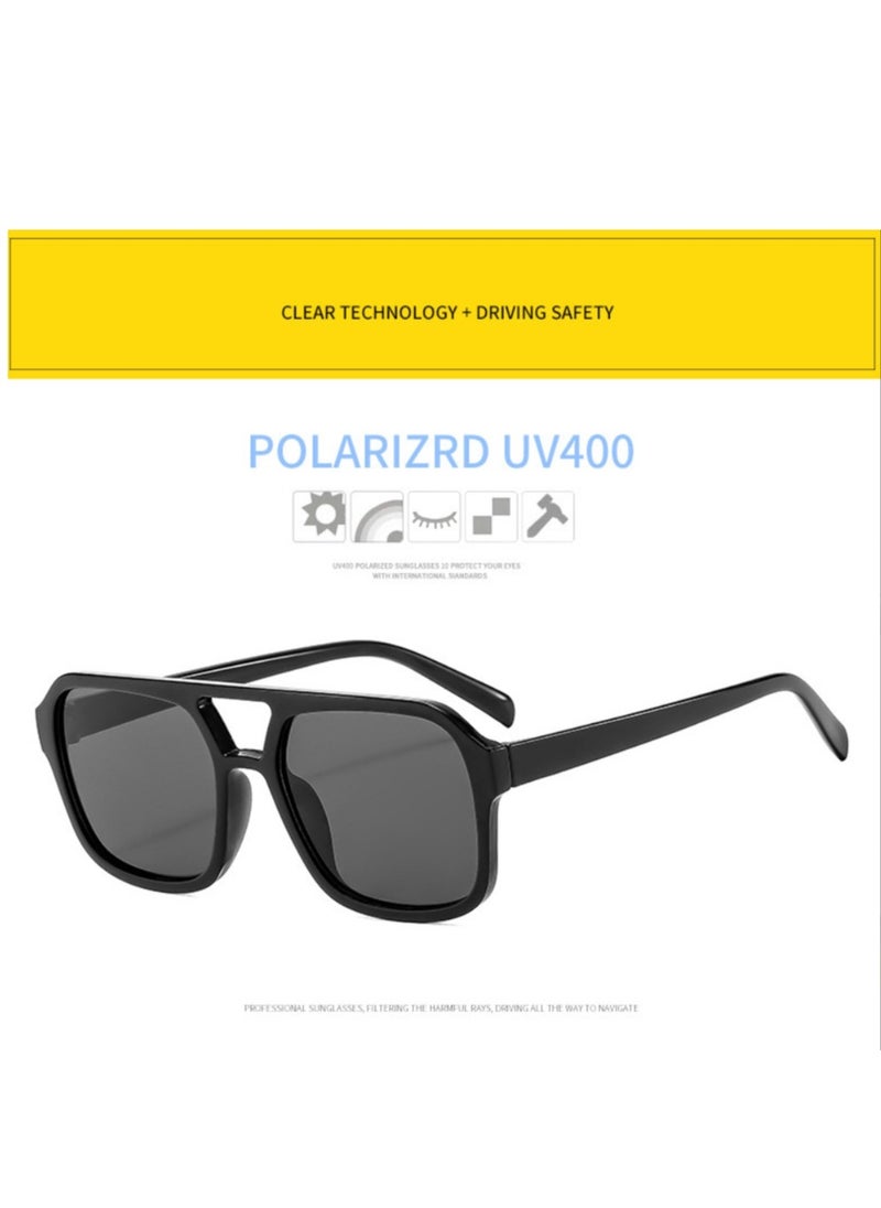 General Retro 70s Square Aviator Sunglasses Women Men Rectangular Sunglasses Flat Frame Fashion Sunglasses  - Image 3