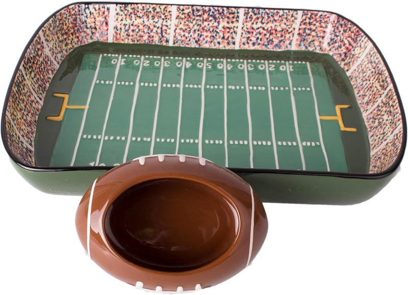 BURTON Football Stadium Chip And Dip Sports Serving Set - Image 3