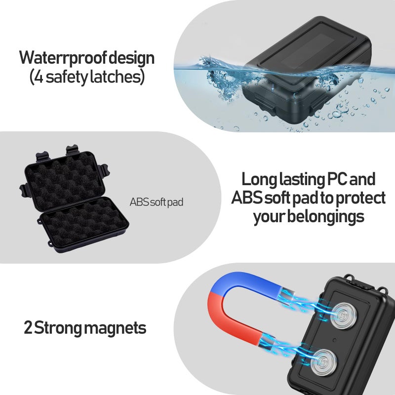 TOSICAM Magnetic Key Box,Hide A Key,Magnet Car Key Holder,Waterproof Hidden Key Holder for Outside Travel,Magnetic Key Holder for Under Car Vehicles (MM1, Regular) - Image 2