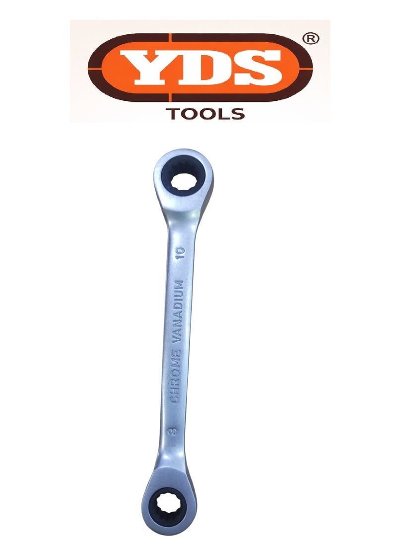 YDS 2 PCS YDS Ratcheting Box Wrench Set – Model 2PC-10006110 – Chrome Vanadium – 70g Each - Image 3
