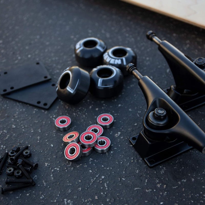 Cal 7 Skateboard Complete Combo with 139 mm Trucks, 52 mm Wheels, Bearings, Durable Skateboard Hardware Kit, Starter Set for Standard Skateboards - Image 3