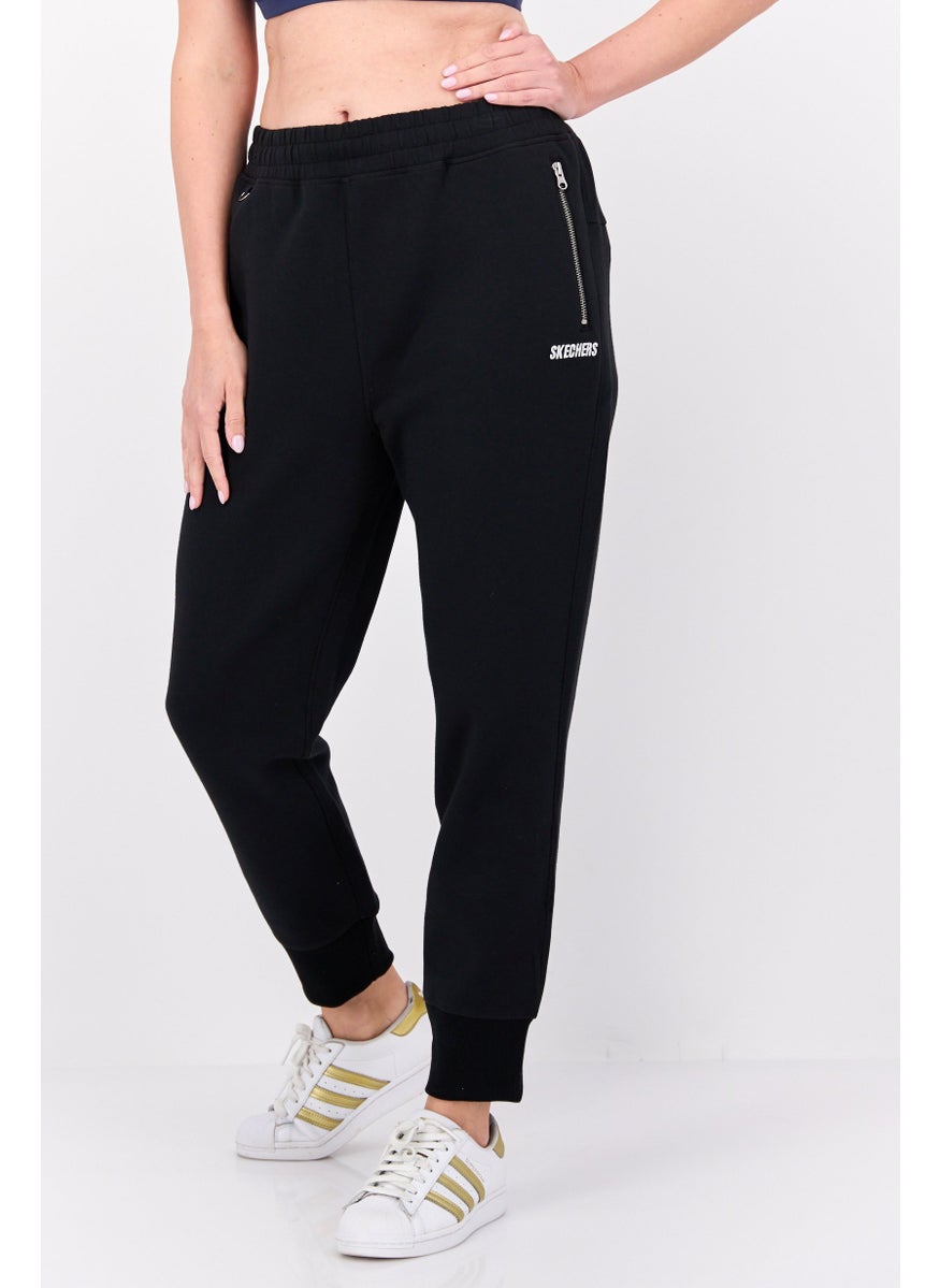 SKECHERS Women Sportwear Fit Embroidered Logo Training Sweatpants, Black  - Image 1