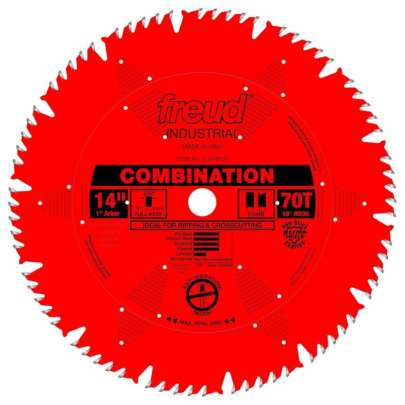 LU84R014: 14" x 70T Combination Blade