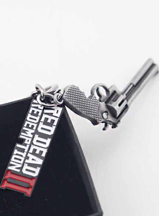 NIBEMINENT Red Dead Redemption 2 Gun Key Chain Black/Silver/White - Image 4