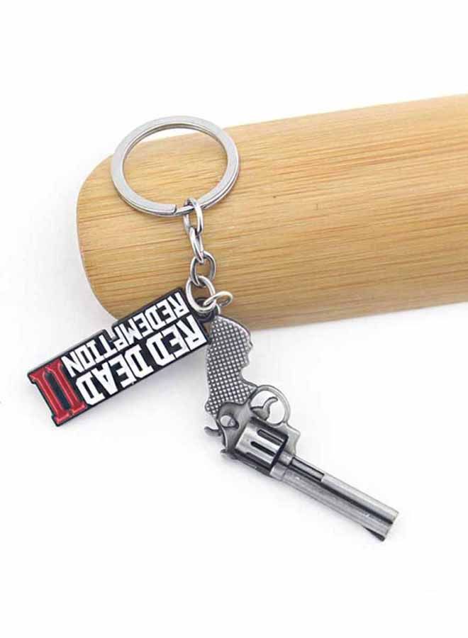 NIBEMINENT Red Dead Redemption 2 Gun Key Chain Black/Silver/White - Image 5
