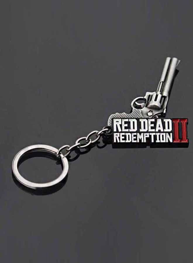 NIBEMINENT Red Dead Redemption 2 Gun Key Chain Black/Silver/White - Image 3