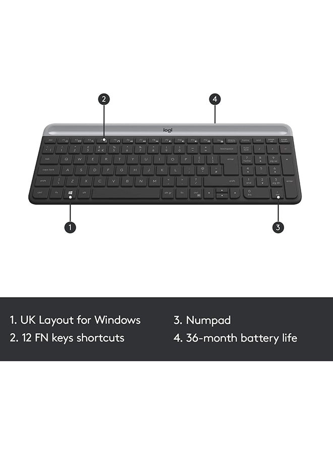 Logitech MK470 Desktop Combo Arabic Graphite - Image 2
