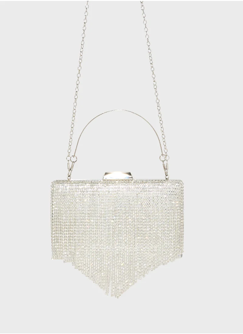 ايلا ليمتد اديشن Tassel Detail Diamante Clutch Bag