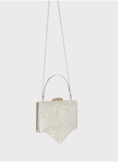 Ella Limited Edition Tassel Detail Diamante Clutch Bag  - Image 3
