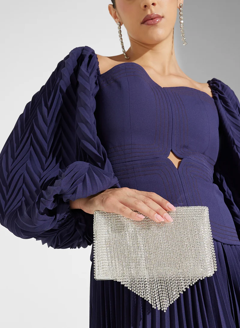 Ella Limited Edition Tassel Detail Diamante Clutch Bag