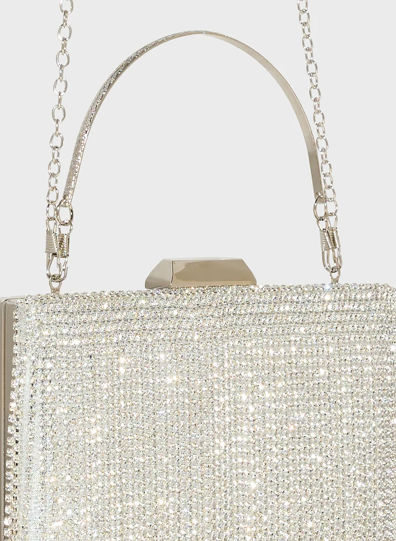 Ella Limited Edition Tassel Detail Diamante Clutch Bag
