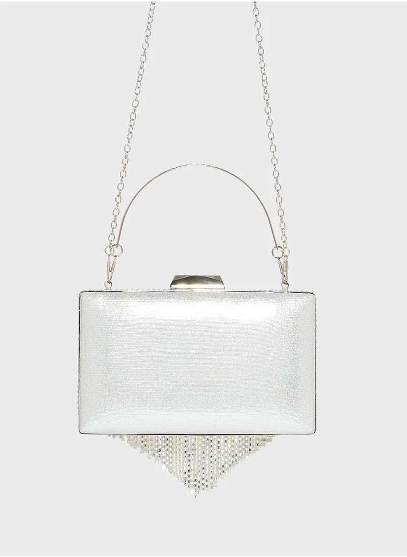 ايلا ليمتد اديشن Tassel Detail Diamante Clutch Bag