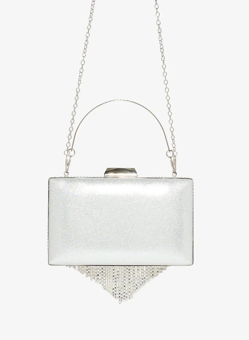 Ella Limited Edition Tassel Detail Diamante Clutch Bag