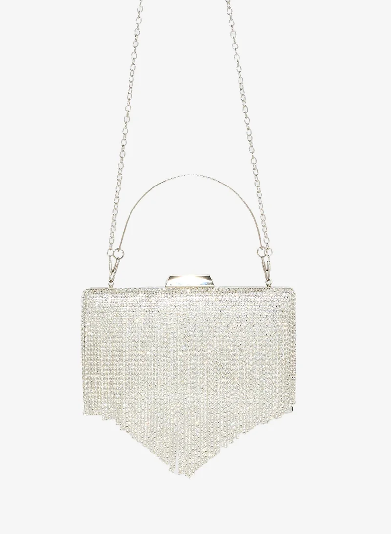 Ella Limited Edition Tassel Detail Diamante Clutch Bag