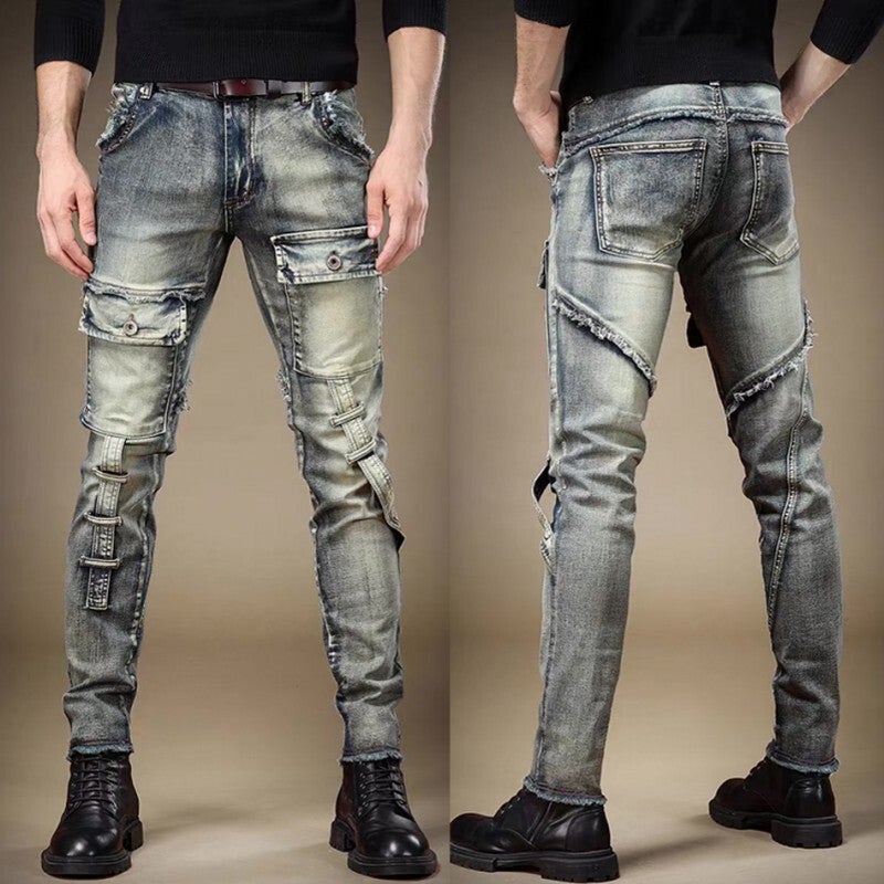 Unisex Classic Denim Jeans Loose Fit Daily Outdoor Wear - Image 1