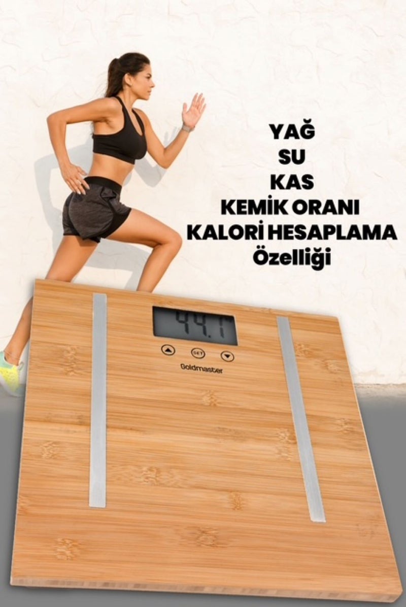 GoldMaster Gm-7189 Bioslim Bambu Vücut Analiz Baskülü - Image 2