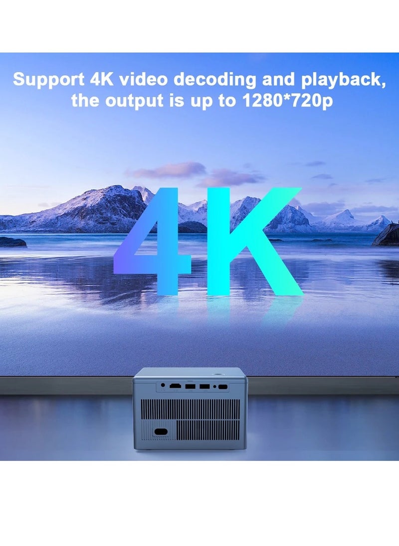 المهوس الفضاء - أفضل جهاز عرض ذكي 4K مع 5G واي فاي بلوتوث المحمولة في الهواء الطلق وداخل جهاز عرض فيلم لاسلكي متوافق مع دائرة الرقابة الداخلية / الروبوت / هدمي / التلفزيون عصا - Image 1
