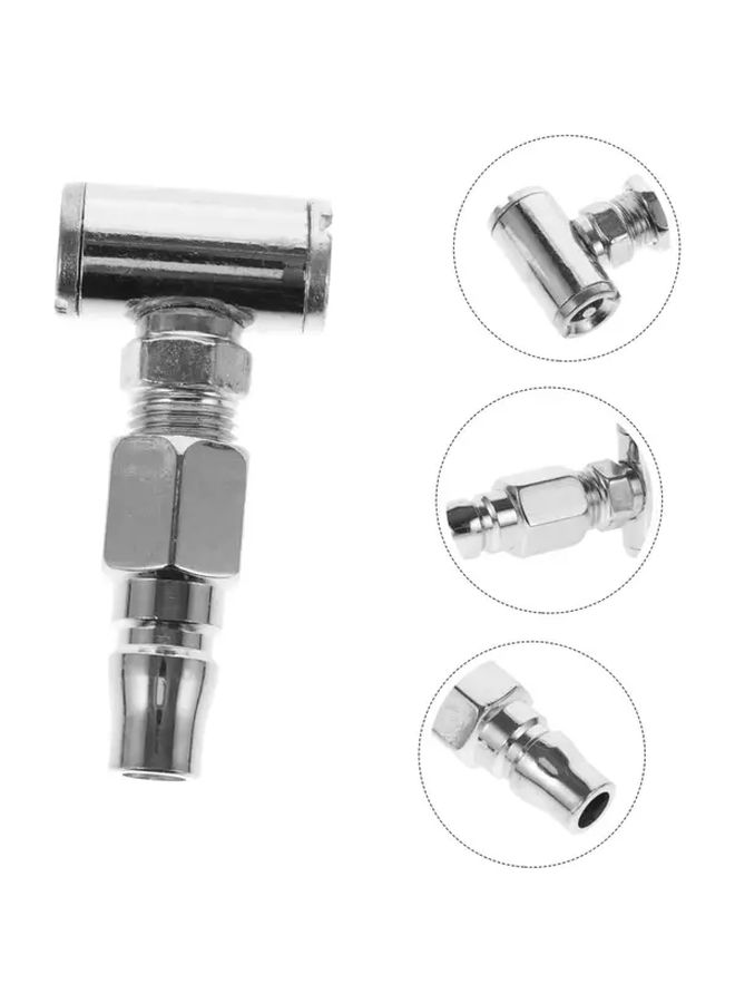 Tire Air Chuck with Pressure Gauge Metal Quick Inflation Locking Nozzle for All Vehicles - Image 5