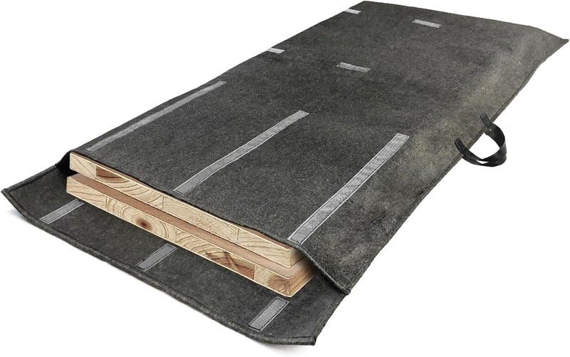 ROSROSE Table Leaf Storage Bag Padded 1 Pack, Thick Felt Dining Table Leaf Cover for Storage, Heavy Duty Table Leaf Bag Protector w/Adjustable Self-Adhesive Strap, Fit 48 x 24 inches Leaves - Image 1