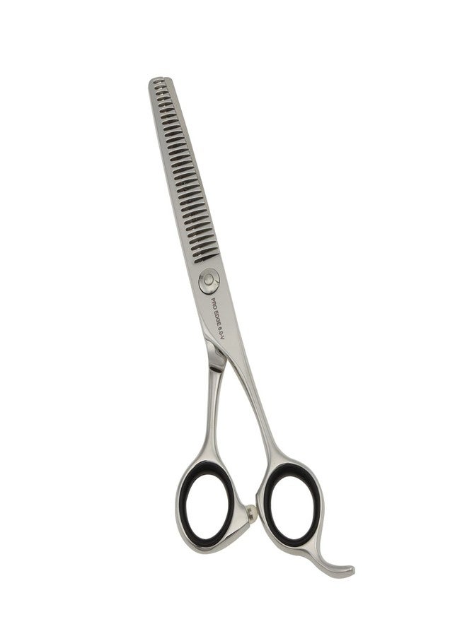FOLELLO Professional Barber Hair Cutting Scissors For Unisex Stainless Steel Thinning Scissor For Hairdresser With Adjustment Ball Bearing Screw/Cleaning Oil & Cloth - 6" Scissor - Image 1