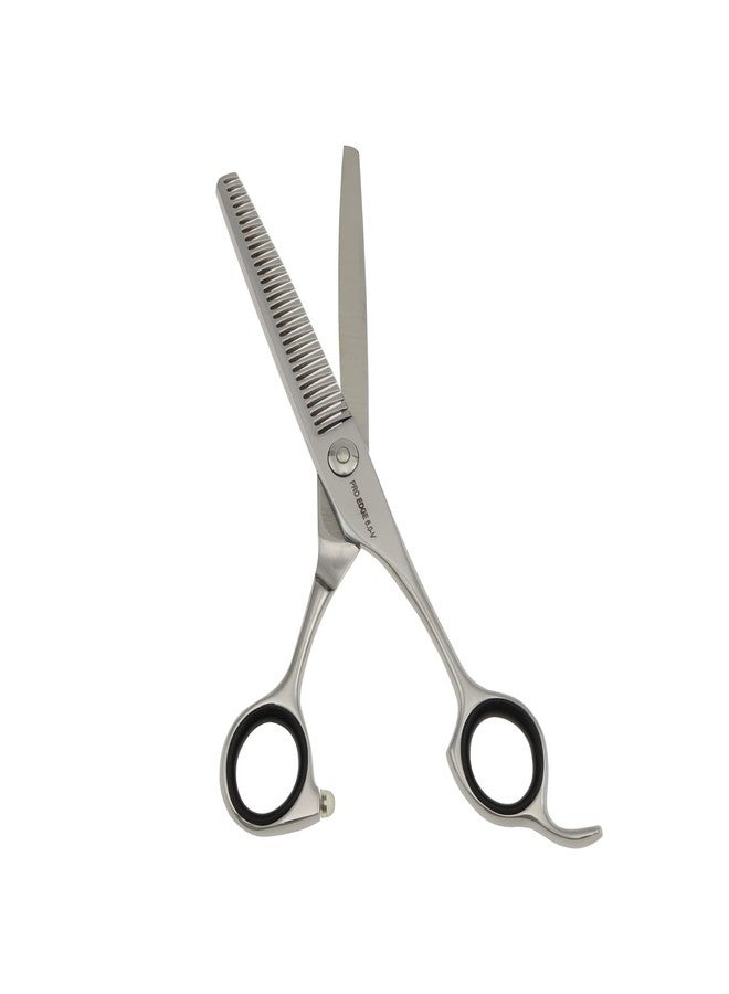 FOLELLO Professional Barber Hair Cutting Scissors For Unisex Stainless Steel Thinning Scissor For Hairdresser With Adjustment Ball Bearing Screw/Cleaning Oil & Cloth - 6" Scissor - Image 2