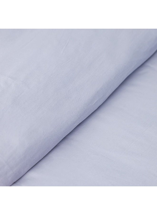 DANUBE HOME Serene 3 - Pieces Cotton Super King Duvet Cover Set - Grey - 260x220 cm 50x75 cm | 100% Cotton - 300 Thread Count Quilt Cover Comfortable Bedding Cover For Bedroom - Image 2