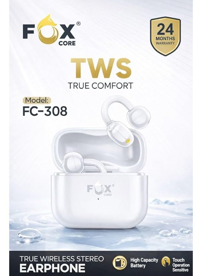Fox Core ClipBuds Pro Wireless Bluetooth Earbuds with Noise Cancellation, Ear Clip, Bluetooth 6.0 Connectivity, HD Sound, and 6 Clear Microphones - Image 2
