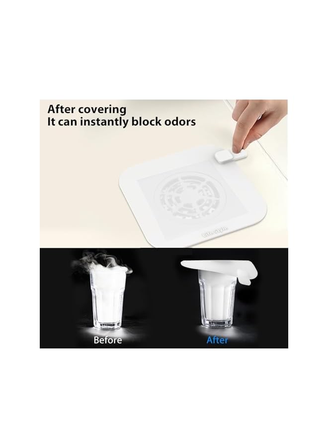 The Bros Bathroom Accessories Shower Drain Hair Catcher Bathtub Stopper, 5.9-inch Large Silicone Drain Plug Hair Stopper, Home Protectors Sink Cover for Bathroom, Kitchen, Laundry, RV - 4 Pack(White) - Image 4